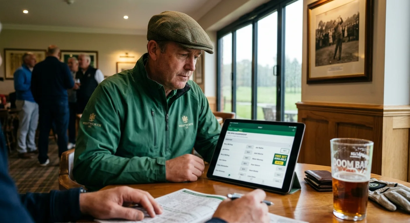 Strategic placement of free bet on golf each-way market for maximum value extraction